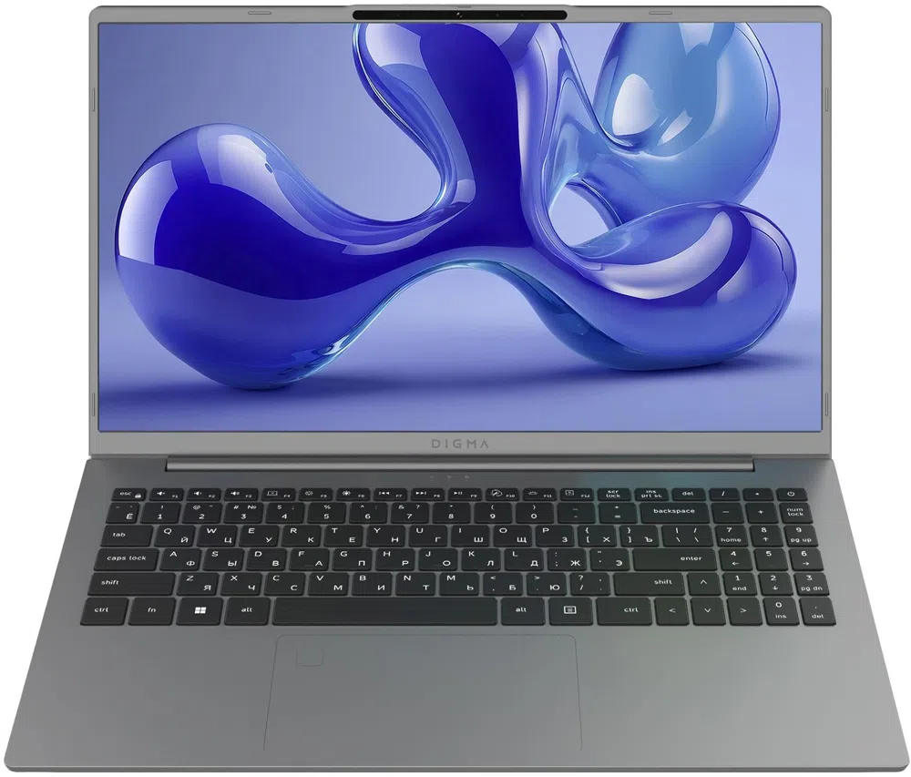 Ноутбук Digma Ascend Ryzen 5 7430U 16Gb SSD512Gb AMD Radeon Graphics 15.6" IPS FHD (1920x1080) Windows 11 Home grey WiFi BT Cam 4500mAh (DN15R5-ADXW12)