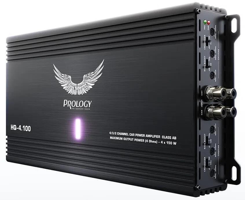 Усилитель автомобильный Prology HQ-4.100 четырехканальный