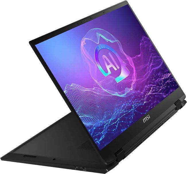 Ноутбук MSI Summit Pro 16 AI A2HVETG-085RU Core Ultra 7 255H 32Gb SSD1Tb NVIDIA GeForce RTX4050 6Gb 16" IPS Touch QHD+ (2560x1600) Windows 11 Pro black WiFi BT Cam (9S7-159631-085)
