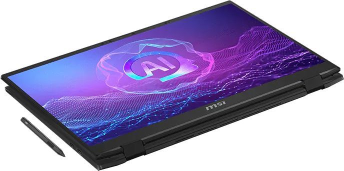 Ноутбук MSI Summit Pro 16 AI A2HVETG-085RU Core Ultra 7 255H 32Gb SSD1Tb NVIDIA GeForce RTX4050 6Gb 16" IPS Touch QHD+ (2560x1600) Windows 11 Pro black WiFi BT Cam (9S7-159631-085)