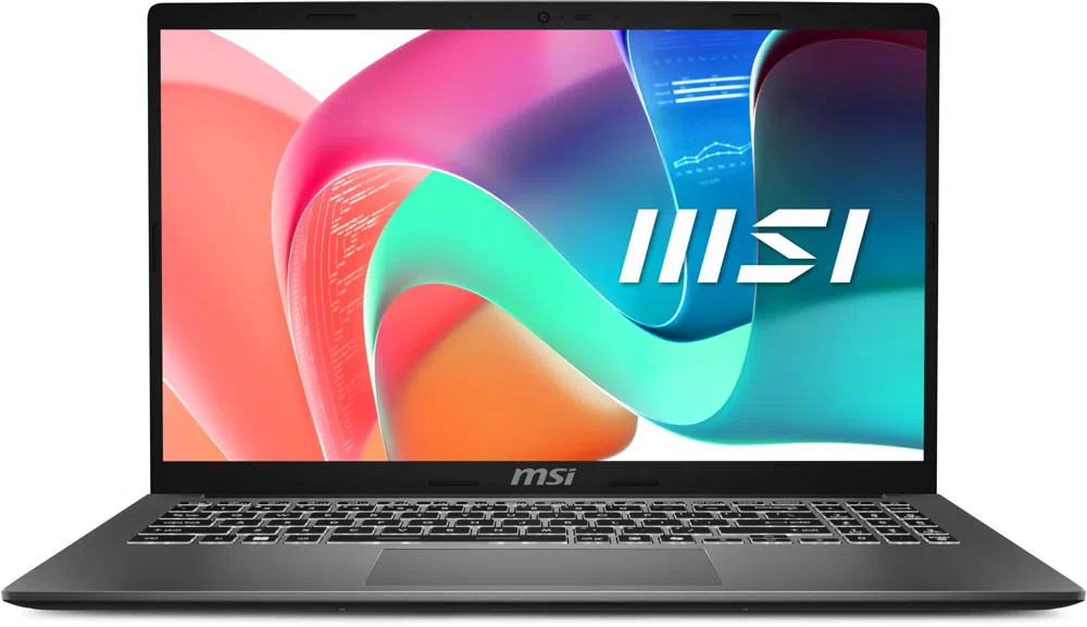 Ноутбук MSI Modern 15 F1MG-1072XRU Core 5 120U 16Gb SSD512Gb Intel Graphics 15.6" IPS FHD (1920x1080) FreeDOS grey WiFi BT Cam (9S7-15S111-1072)