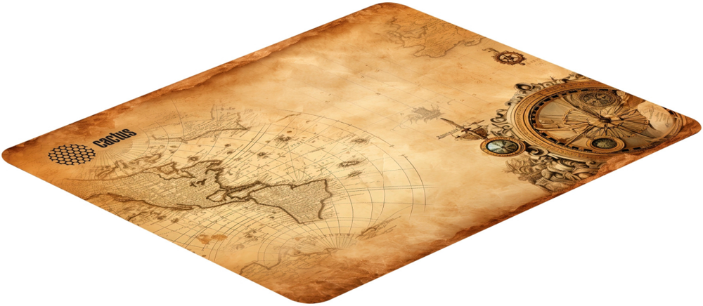 Коврик для мыши Cactus Antique map 220x180x2мм (CS-MPC-P08XS)