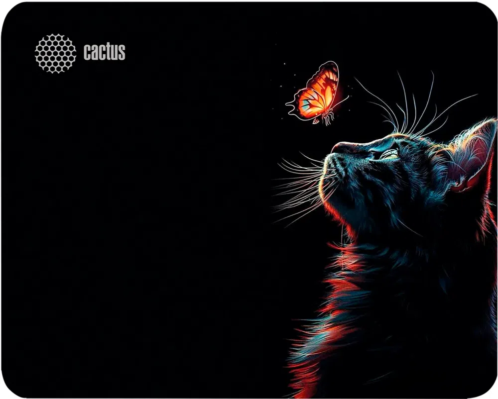 Коврик для мыши Cactus Night Cat 220x180x2мм (CS-MPC-P12XS)