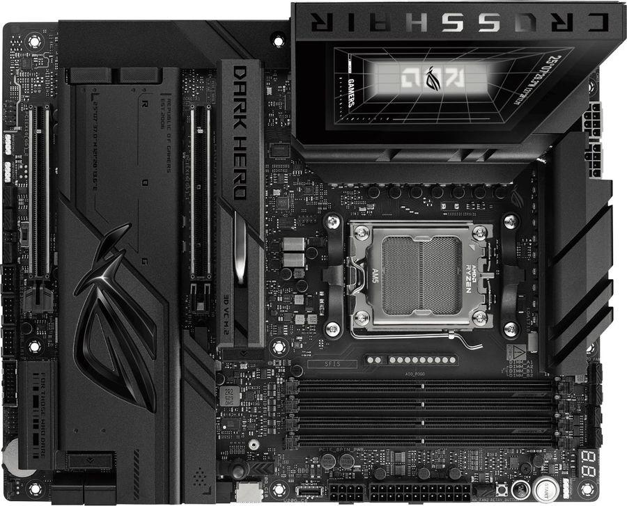 Материнская плата Asus ROG CROSSHAIR X870E DARK HERO Socket AM5 AMD X870E 4xDDR5 ATX AC`97 8ch(7.1) 1 x 10Gigabit + 1 x 5Gigabit RAID+HDMI