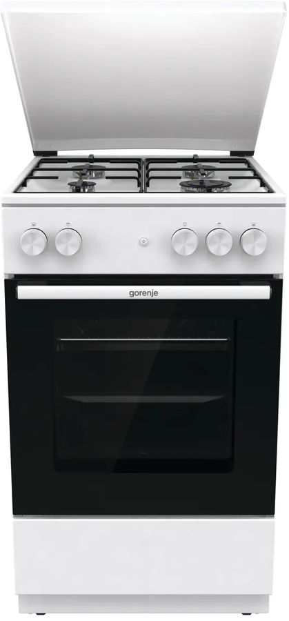Плита Газовая Gorenje GG5A14WJ белый (металлическая крышка) реш.сталь