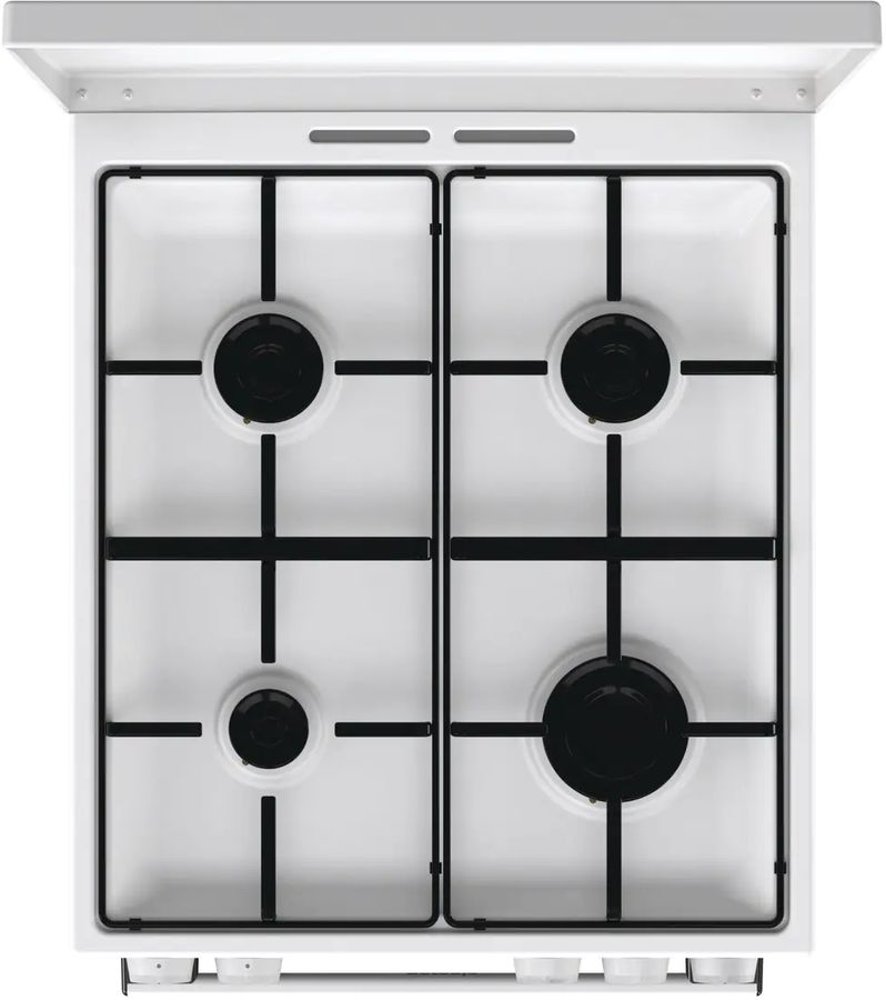 Плита Газовая Gorenje GG5A14WJ белый (металлическая крышка) реш.сталь