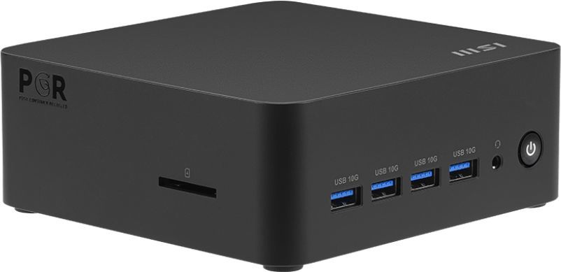 Неттоп MSI Cubi Z 8M-038BRU Ryzen 7 H 255 (3.8) 780M CR без ОС 2x2.5GbitEth WiFi BT 120W черный (936-B03241-038)