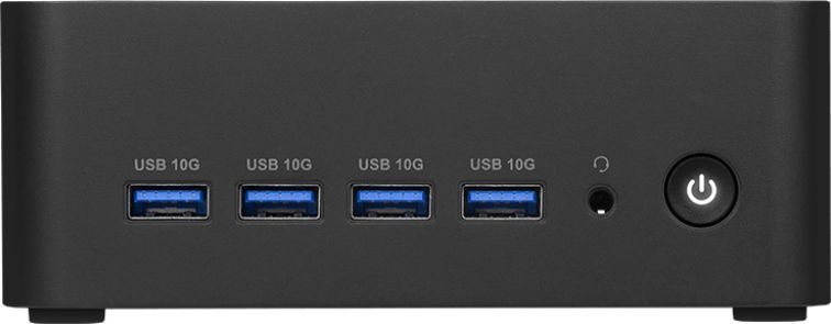Неттоп MSI Cubi Z 8M-038BRU Ryzen 7 H 255 (3.8) 780M CR без ОС 2x2.5GbitEth WiFi BT 120W черный (936-B03241-038)