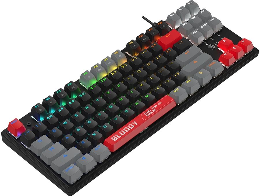 Клавиатура A4Tech S310N механическая черный/красный USB Multimedia for gamer LED кабель 1.8м