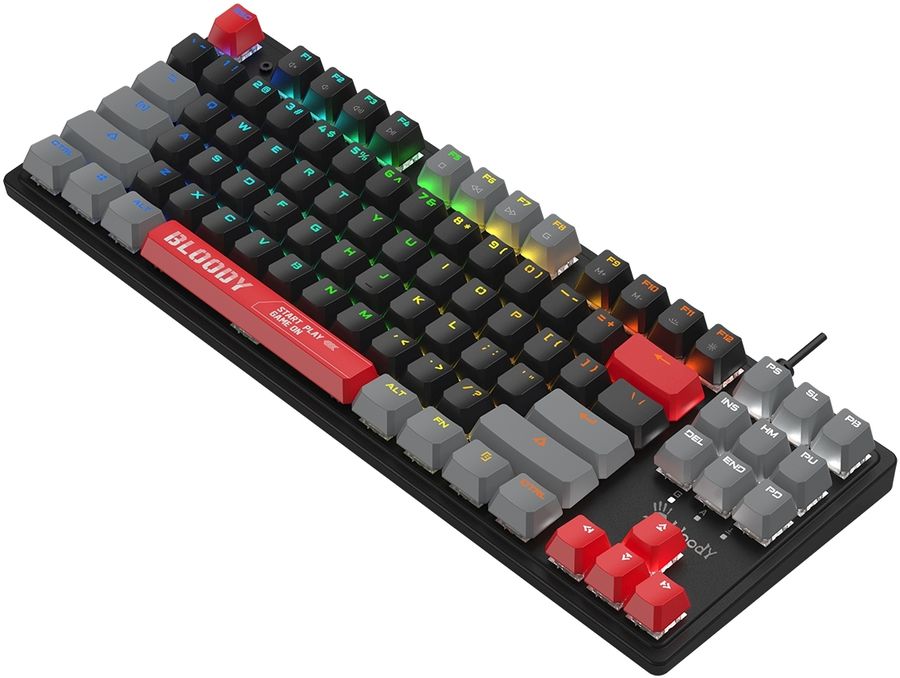 Клавиатура A4Tech S310N механическая черный/красный USB Multimedia for gamer LED кабель 1.8м