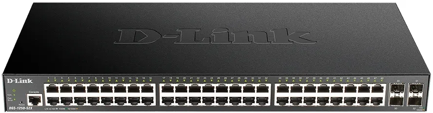 Коммутатор D-Link DGS-1250-52X/RU/A1A (L3) 48x1Гбит/с 4SFP+ управляемый