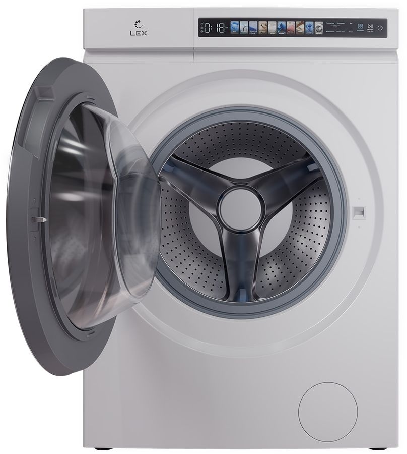 Стиральная машина Lex LWM 10612 WHID MAGNA класс: A+++ загр.фронтальная макс.:10кг (с сушкой) белый инвертор