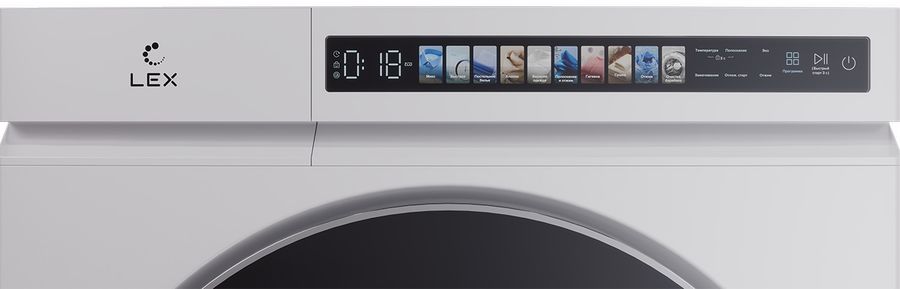 Стиральная машина Lex LWM 10612 WHID MAGNA класс: A+++ загр.фронтальная макс.:10кг (с сушкой) белый инвертор