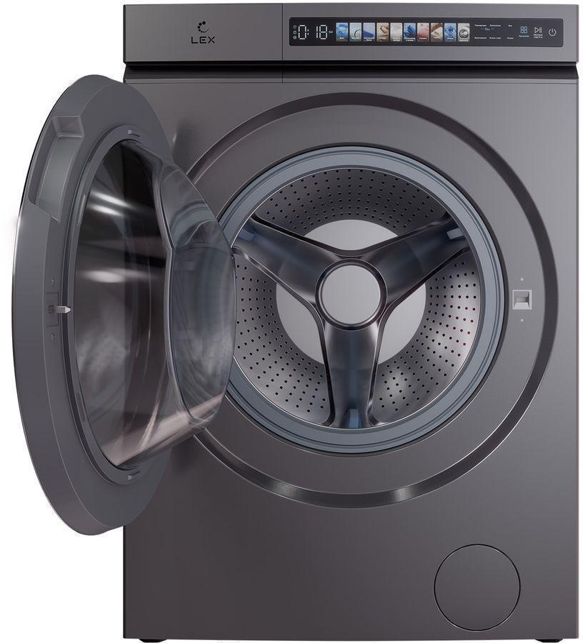 Стиральная машина Lex LWM 10612 GRID MAGNA класс: A+++ загр.фронтальная макс.:10кг (с сушкой) серый инвертор