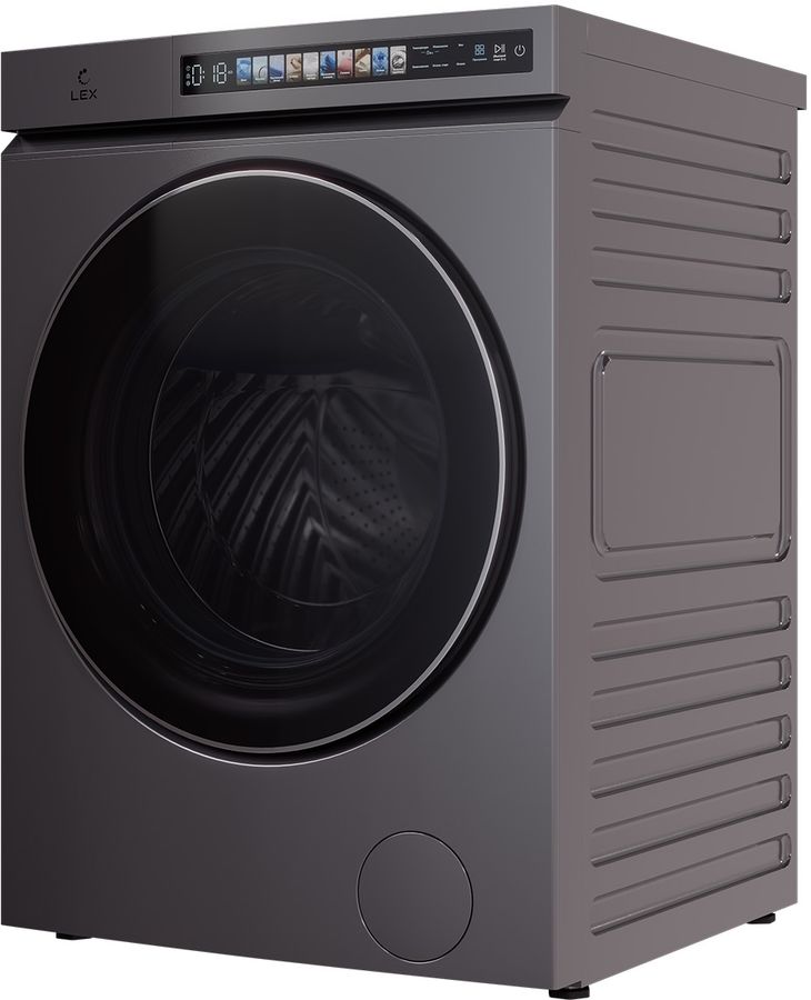 Стиральная машина Lex LWM 10612 GRID MAGNA класс: A+++ загр.фронтальная макс.:10кг (с сушкой) серый инвертор