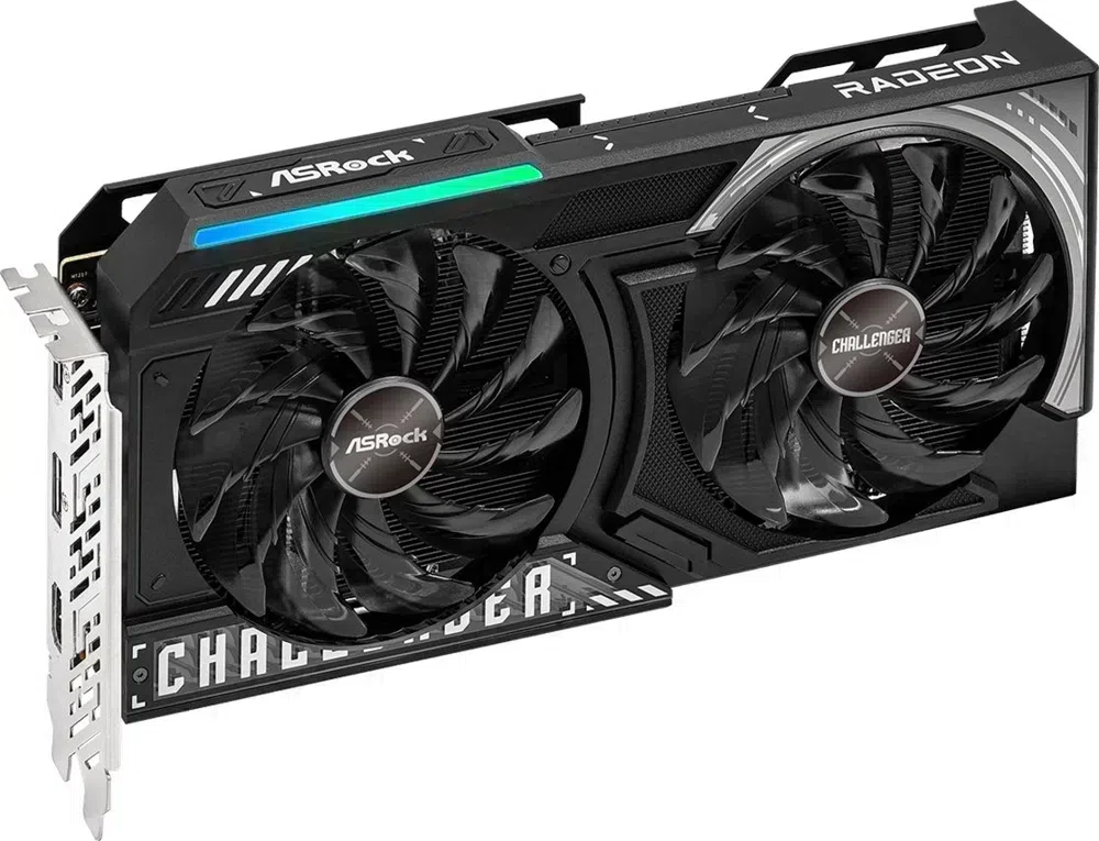 Видеокарта Asrock PCI-E 5.0 RX9060XT CL 16GO AMD Radeon RX 9060XT 16Gb 128bit GDDR6 2700/20000 HDMIx1 DPx2 HDCP Ret