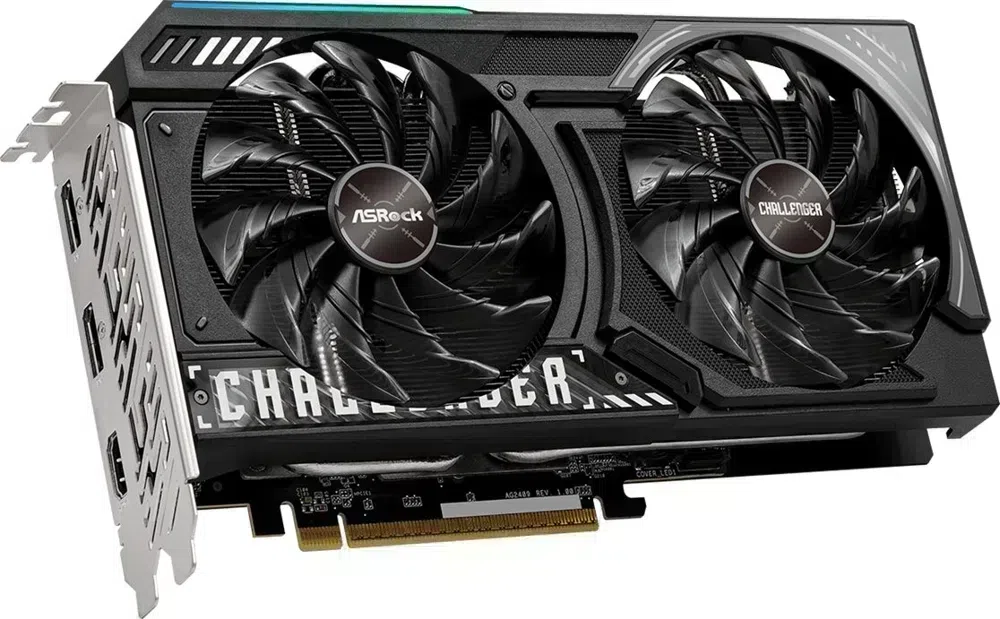 Видеокарта Asrock PCI-E 5.0 RX9060XT CL 16GO AMD Radeon RX 9060XT 16Gb 128bit GDDR6 2700/20000 HDMIx1 DPx2 HDCP Ret