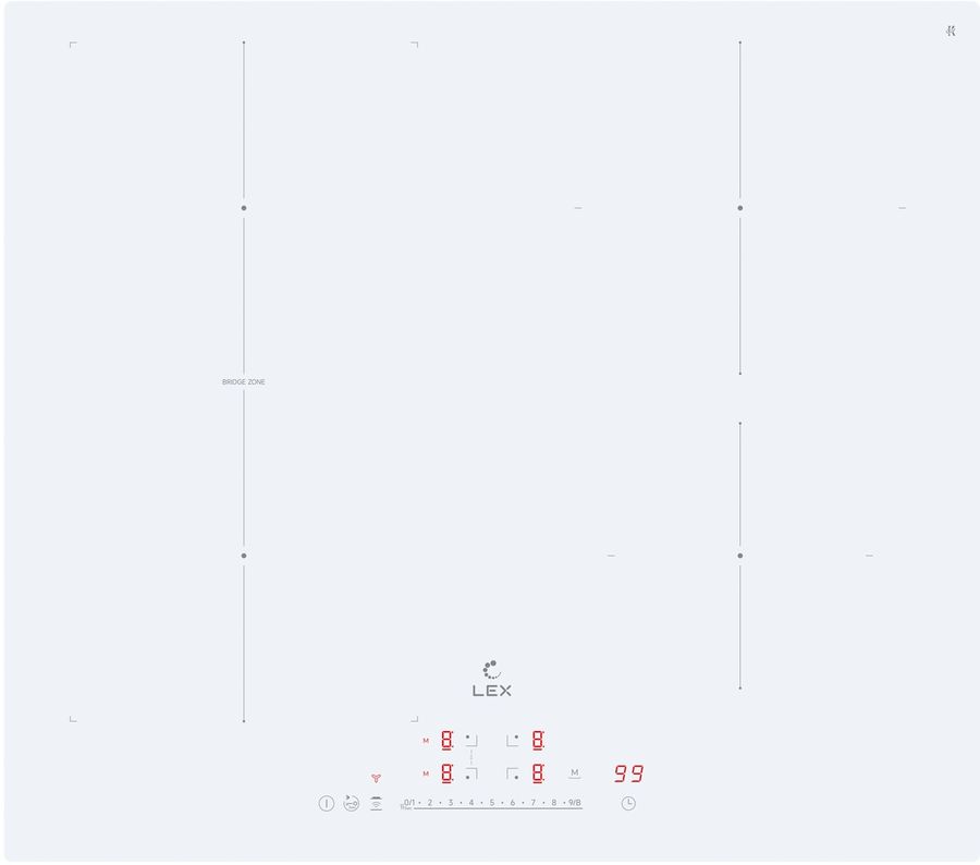 Индукционная варочная поверхность Lex EVI 641A I WH белый