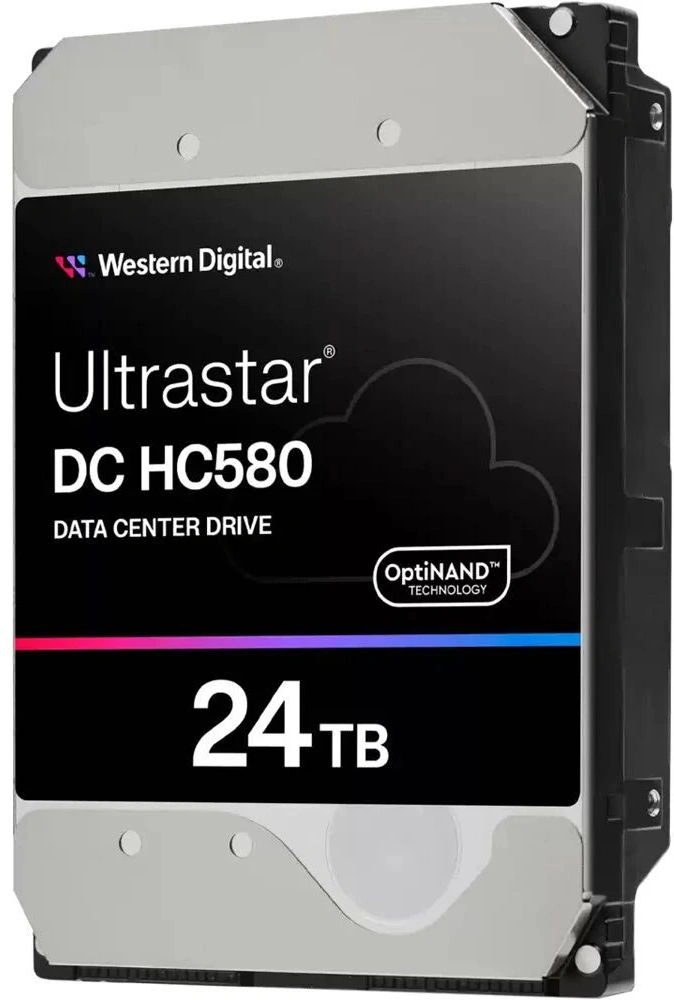 Жесткий диск WD SAS 3.0 24TB 0F62802 WUH722424AL5204 Server Ultrastar DC HC580 (7200rpm) 512Mb 3.5"
