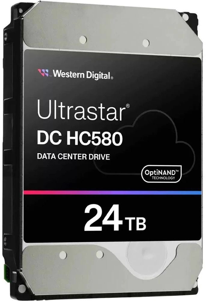Жесткий диск WD SAS 3.0 24TB 0F62802 WUH722424AL5204 Server Ultrastar DC HC580 (7200rpm) 512Mb 3.5"