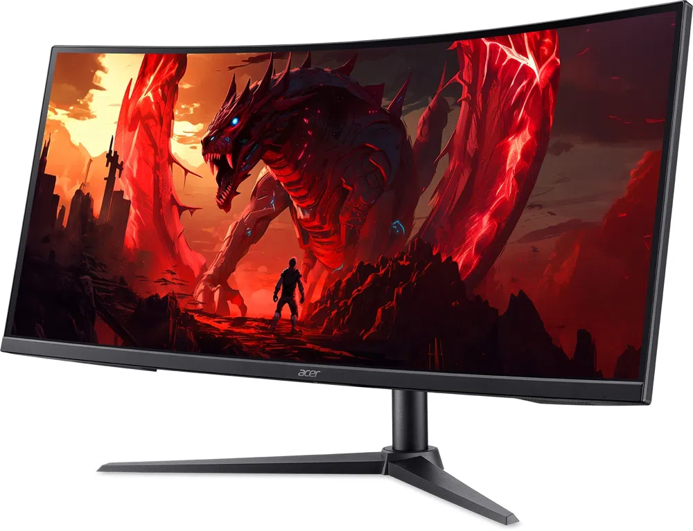 Монитор Acer 34" Nitro XZ340CURW0bmiiphx черный VA LED 1ms 21:9 HDMI M/M матовая HAS 250cd 3440x1440 240Hz FreeSync Premium DP Quad HD 2K (1440p)