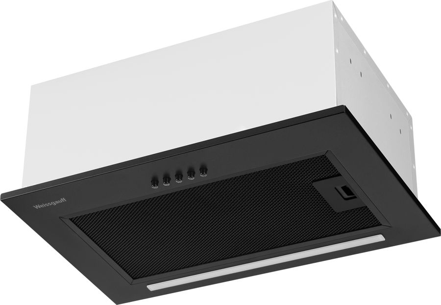 Вытяжка встраиваемая Weissgauff Box 450 PB BL черный управление: кнопочное (1 мотор)