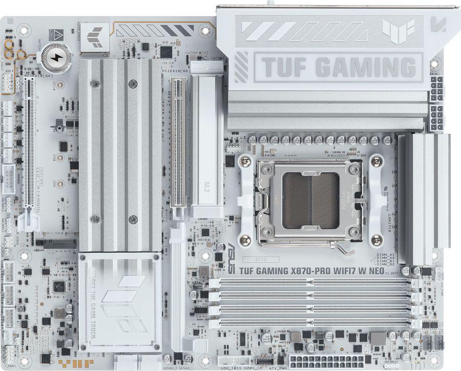 Материнская плата Asus TUF GAMING X870-PRO WIFI7 W NEO Socket AM5 AMD X870 4xDDR5 ATX AC`97 8ch(7.1) 5Gigabit RAID+HDMI