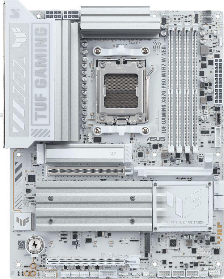 Материнская плата Asus TUF GAMING X870-PRO WIFI7 W NEO Socket AM5 AMD X870 4xDDR5 ATX AC`97 8ch(7.1) 5Gigabit RAID+HDMI