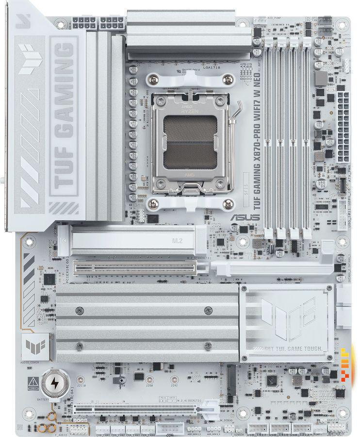 Материнская плата Asus TUF GAMING X870-PRO WIFI7 W NEO Socket AM5 AMD X870 4xDDR5 ATX AC`97 8ch(7.1) 5Gigabit RAID+HDMI