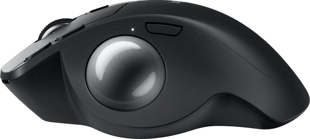 Трекбол Logitech Trackball MX Ergo S графитовый оптическая 2048dpi silent беспров. BT/Radio USB 8but (910-007261)