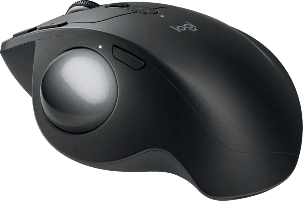 Трекбол Logitech Trackball MX Ergo S графитовый оптическая 2048dpi silent беспров. BT/Radio USB 8but (910-007261)