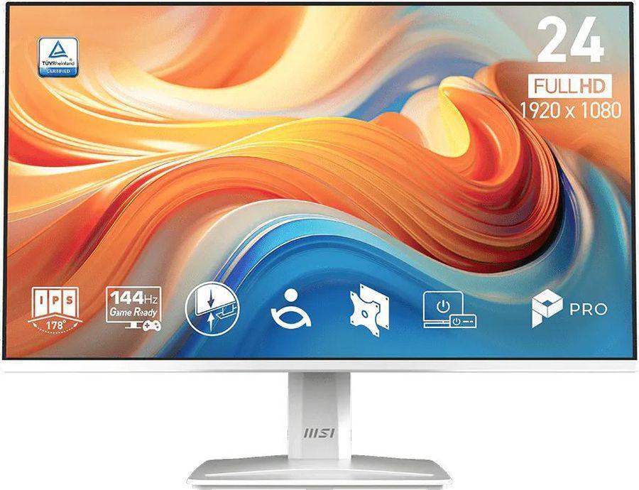 Монитор MSI 23.8" Pro MP243W E14 белый IPS LED 16:9 HDMI M/M 300cd 178гр/178гр 1920x1080 144Hz DP FHD 3.1кг