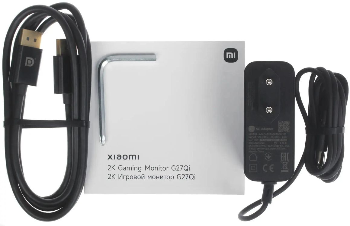 Монитор Xiaomi 27" G27Qi 2026 черный IPS LED 16:9 HDMI матовая 1000:1 400cd 178гр/178гр 2560x1440 200Hz FreeSync Premium DP 2K 4.15кг