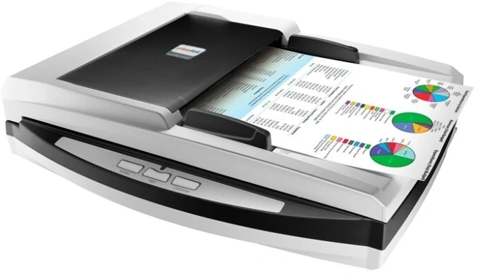 Сканер планшетный/протяжный Plustek SmartOffice PL4080 (0283TS) A4 белый