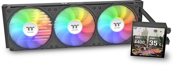 Система водяного охлаждения Thermaltake LB360 Ultra ARGB Soc-AM5/AM4/1200/1700/1851 черный 4-pin 33.8dB Al LCD Ret (CL-W507-PL12SW-A)