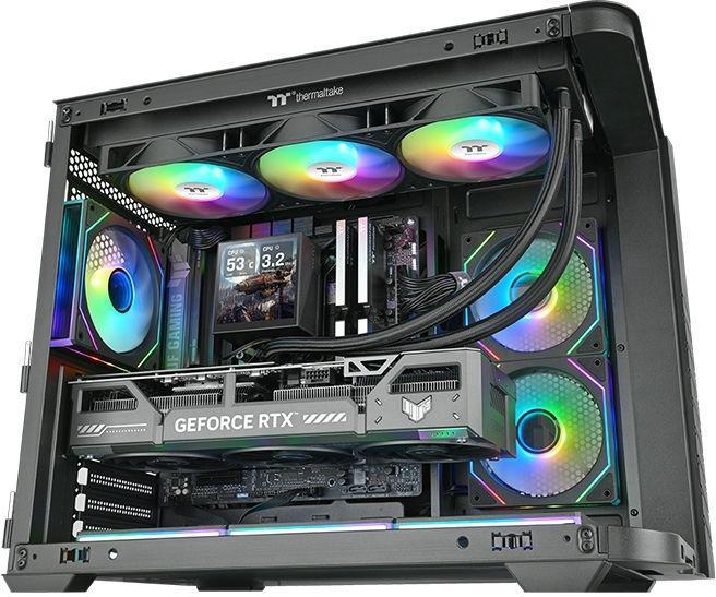 Система водяного охлаждения Thermaltake LB360 Ultra ARGB Soc-AM5/AM4/1200/1700/1851 черный 4-pin 33.8dB Al LCD Ret (CL-W507-PL12SW-A)