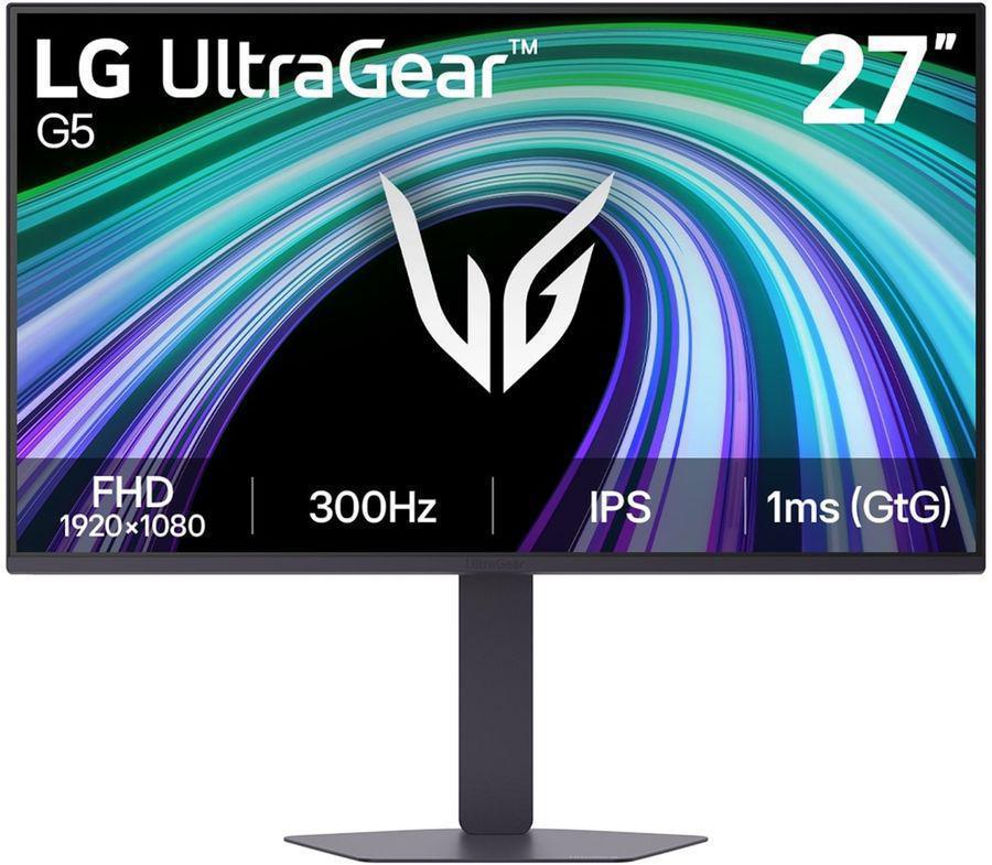 Монитор LG 27" UltraGear 27G550B-B черный IPS LED 16:9 HDMI матовая HAS Piv 1000:1 300cd 178гр/178гр 1920x1080 300Hz FreeSync Premium DP FHD 5.5кг