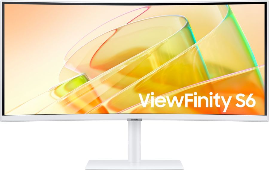 Монитор Samsung 34" ViewFinity S6 S34C650TAUXEN белый VA LED 5ms 21:9 HDMI M/M полуматовая HAS Piv 350cd 178гр/178гр 3440x1440 100Hz FreeSync DP Ultra WQHD USB 8.1кг