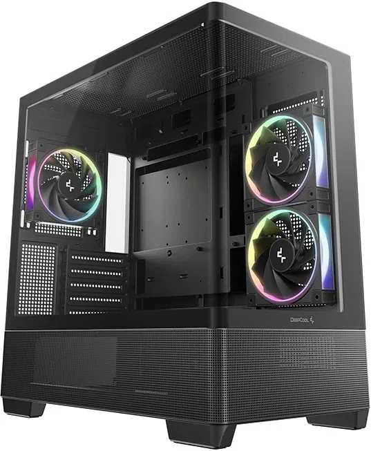 Корпус Deepcool CG380U 3F черный без БП mATX 6x120mm 3x140mm 2xUSB3.0 audio bott PSU