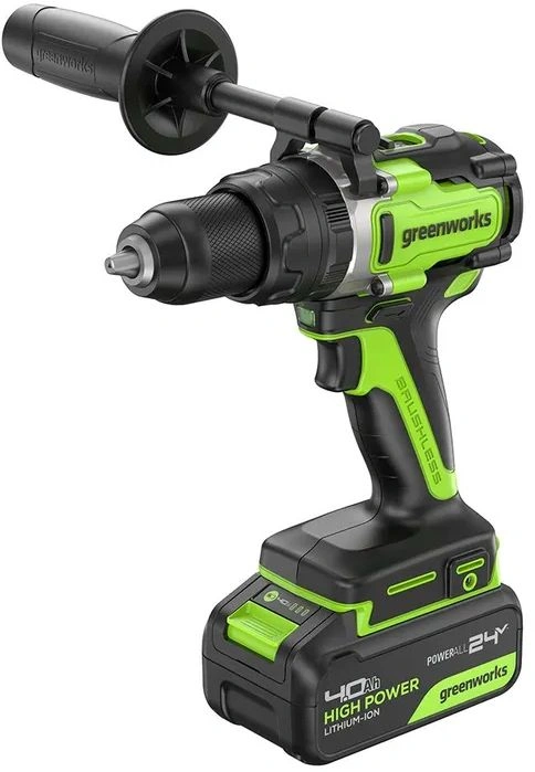 Дрель-шуруповерт Greenworks GD24DD140 аккум. патрон:быстрозажимной (3707607CUD)