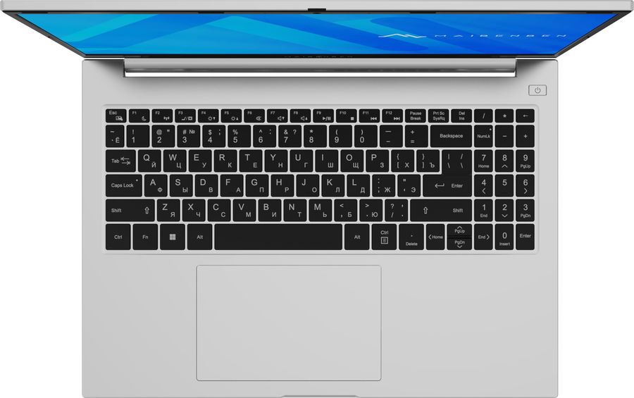 Ноутбук Maibenben M16B-R343UM Ryzen 3 4300U 8Gb SSD512Gb AMD Radeon Graphics 16" IPS FHD+ (1920x1200) Windows 11 Home silver WiFi BT Cam 4825mAh (M16B-R343UMB1SHSRE1)