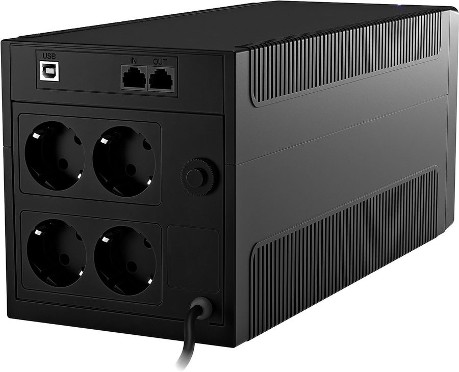 Источник бесперебойного питания Powercom Raptor Plus RPT1200EU 720Вт 1200ВА черный
