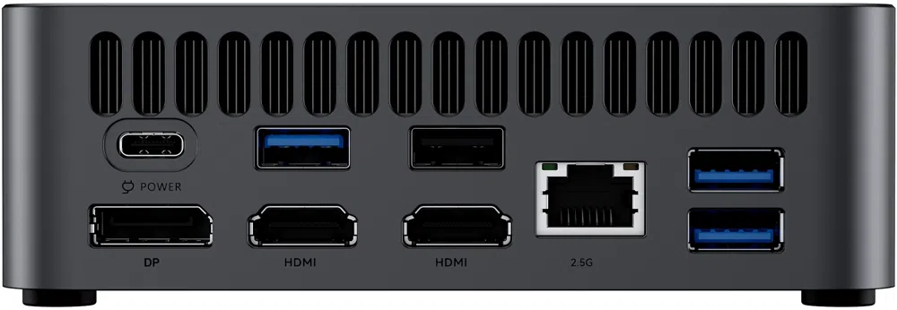ПК Мини Chuwi AuBox X Core Ultra 7 256V (2.2) 16Gb SSD1Tb ARC 140V Windows 11 Pro 2.5xGbitEth WiFi BT 100W серый