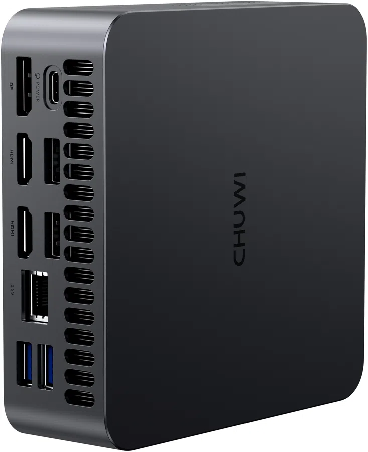ПК Мини Chuwi AuBox X Core Ultra 7 256V (2.2) 16Gb SSD1Tb ARC 140V Windows 11 Pro 2.5xGbitEth WiFi BT 100W серый