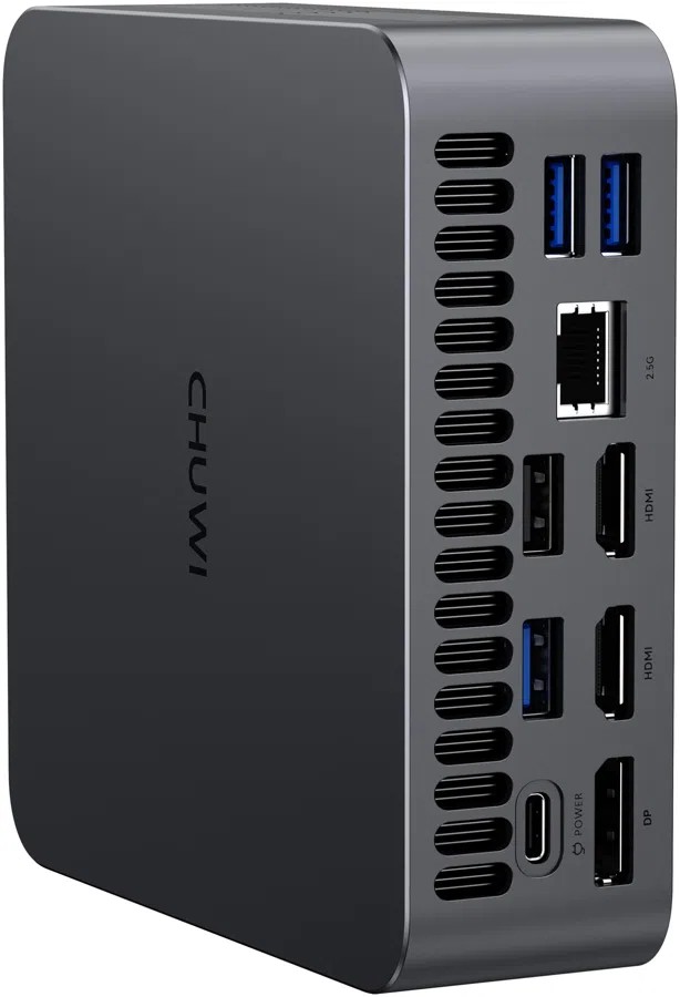 ПК Мини Chuwi AuBox X Core Ultra 7 256V (2.2) 16Gb SSD1Tb ARC 140V Windows 11 Pro 2.5xGbitEth WiFi BT 100W серый