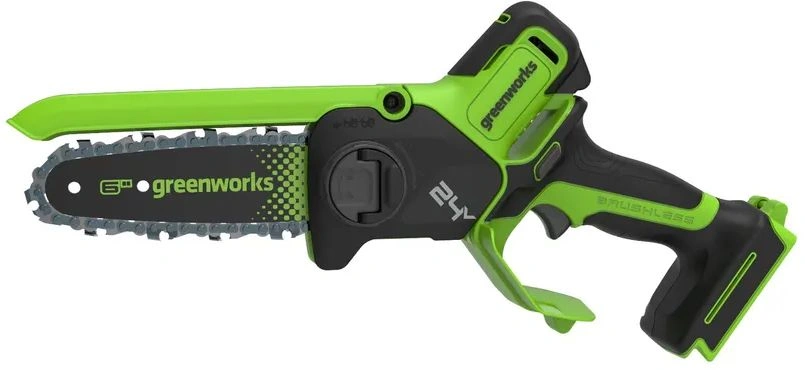 Цепная пила Greenworks GD24CS15 аккум. 600Вт 0.8л.с. дл.шины:6" (15cm) (2010107)