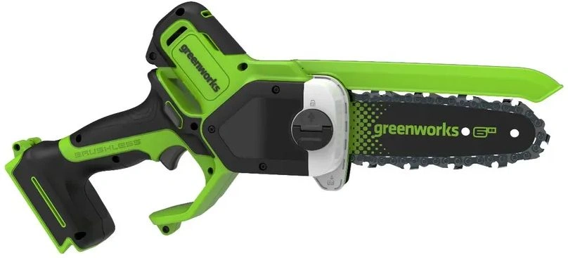 Цепная пила Greenworks GD24CS15 аккум. 600Вт 0.8л.с. дл.шины:6" (15cm) (2010107)