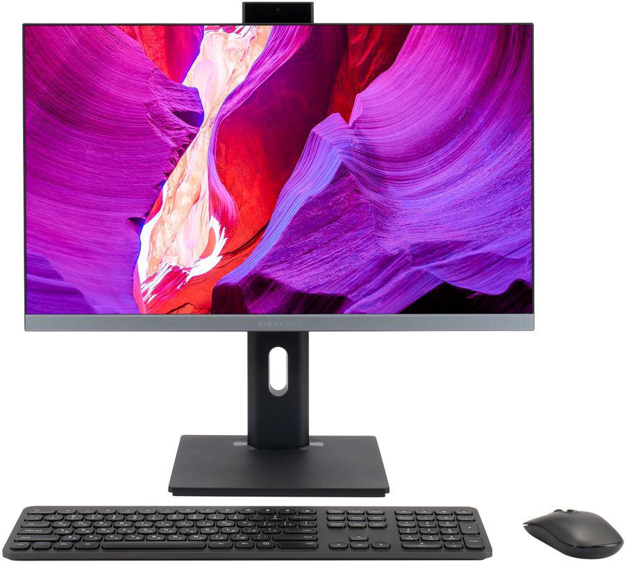 Моноблок Digma Pro Unity 23.8" Full HD i3 1215U (1.2) 16Gb SSD256Gb UHDG CR Windows 11 Pro GbitEth WiFi BT 90W клавиатура мышь Cam серый/черный 1920x1080 (RUS)
