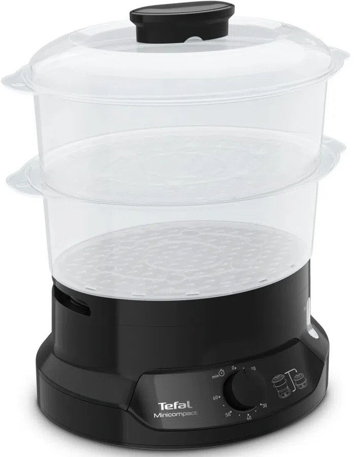 Пароварка Tefal VC139810 2ярус. 800Вт черный