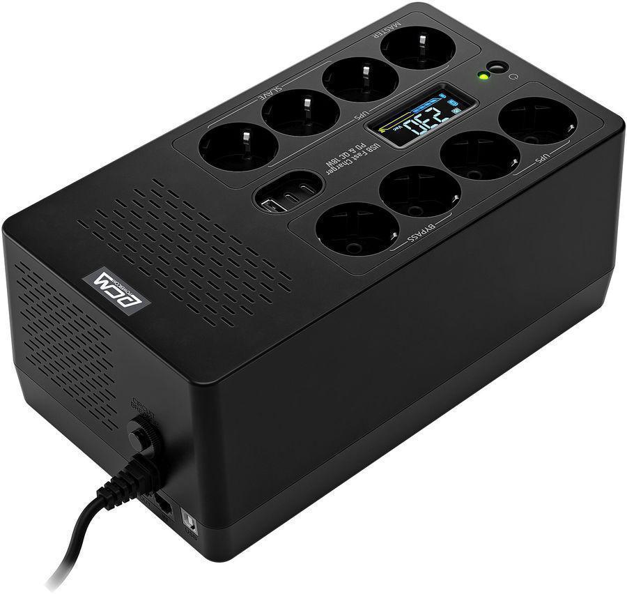 Источник бесперебойного питания Powercom Fly FLY1050EU 630Вт 1050ВА черный